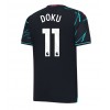 Manchester City Jeremy Doku #11 Tredje Tröja 2023-24 Korta ärmar